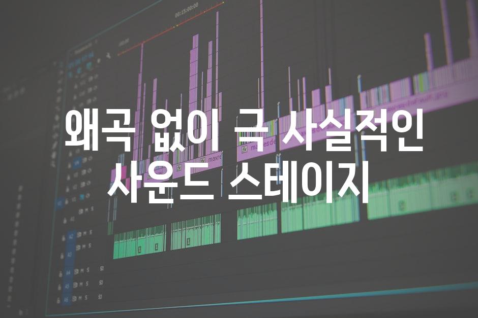  왜곡 없이 극 사실적인 사운드 스테이지