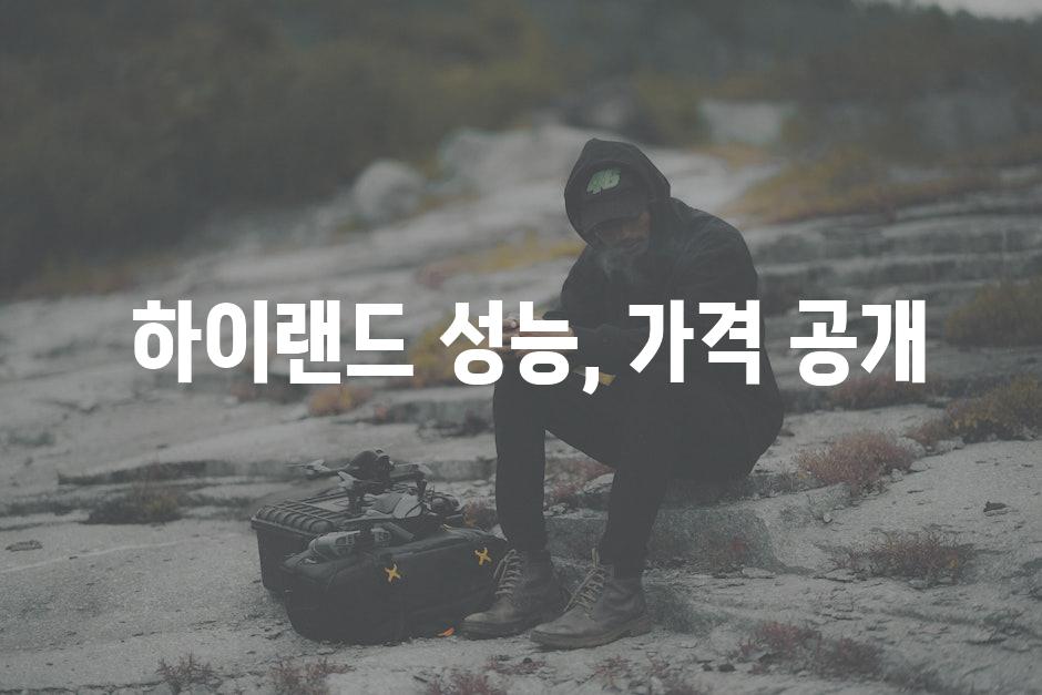  하이랜드 성능, 가격 공개