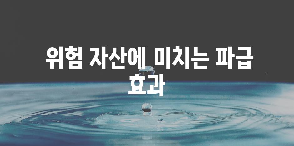  위험 자산에 미치는 파급 효과