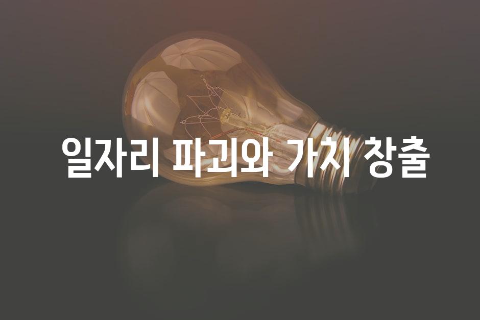  일자리 파괴와 가치 창출