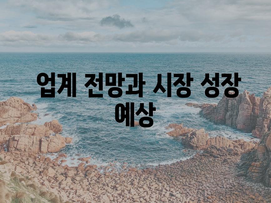  업계 전망과 시장 성장 예상