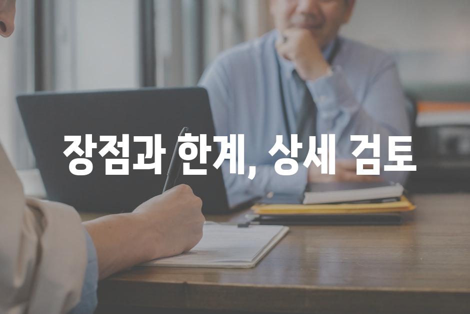  장점과 한계, 상세 검토