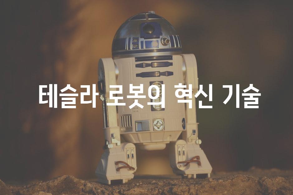  테슬라 로봇의 혁신 기술