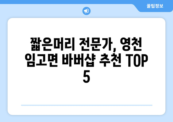 경상북도 영천시 임고면 남자 짧은머리 바버샵 잘하는 곳 추천 TOP 5